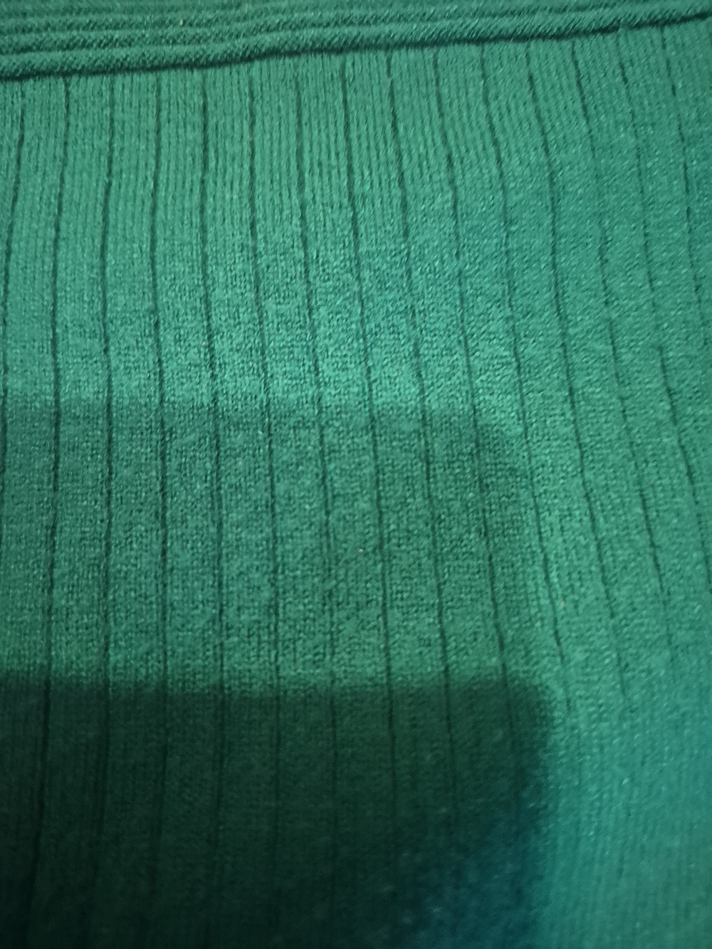 &Merci Teal Ruffle-Sleeve Ribbed Sweater - Picture 4 of 4